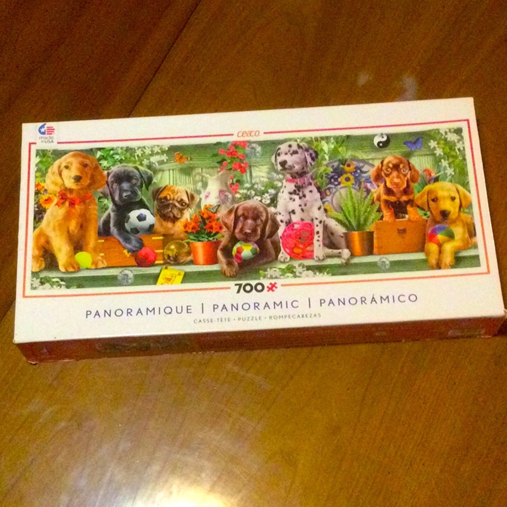 🧩 Panoramic Puppy Dog Puzzle COMPLETE